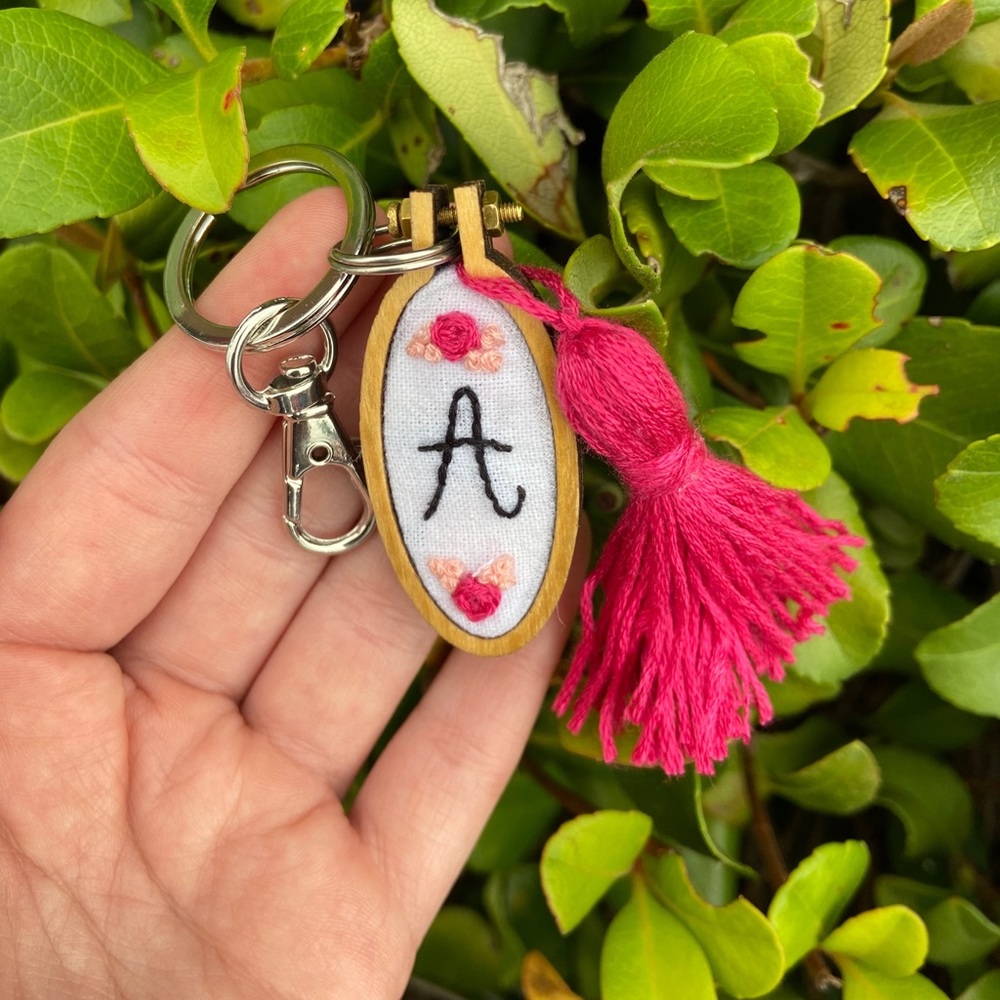 Embroidery keychain